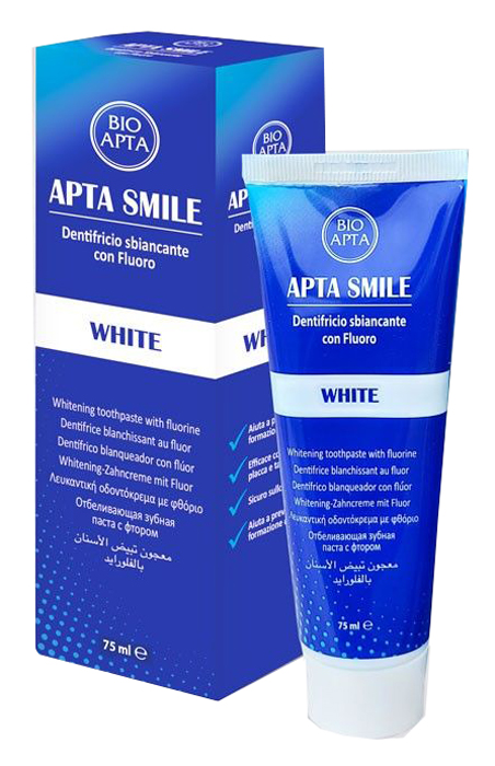 APTASMILE DENTIFRICIO SBIANCANTE 75 ML - Farmacia-flash.it