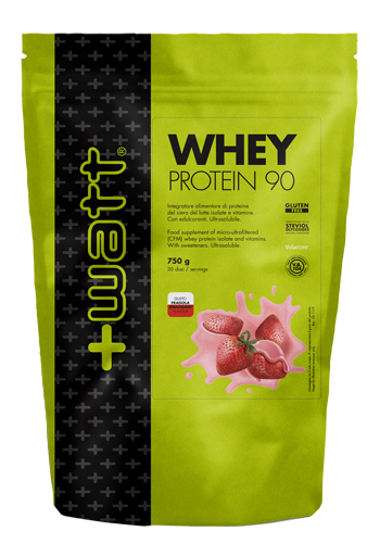 WHEY PROTEIN 90 FRAGOLA 750 G DOYPACK - Farmacia-flash.it