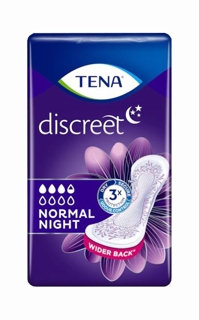 ASSORBENTE TENA DISCREET NORMAL NIGHT 10 PEZZI - Farmacia-flash.it