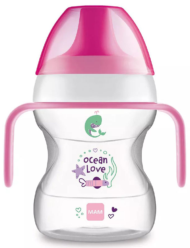 MAM LEARN TO DRINK CUP 190ML FEMMINA - Farmacia-flash.it