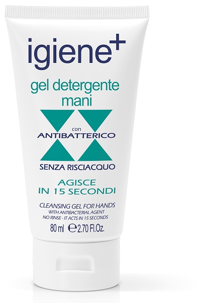 IGIENE+ GEL DETERGENTE MANI ANTIBATTERICO SENZA RISCIACQUO 80 ML - Farmacia-flash.it