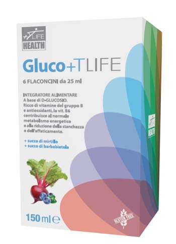 GLUCO+TLIFE 6 FLACONCINI X 25 ML - Farmacia-flash.it