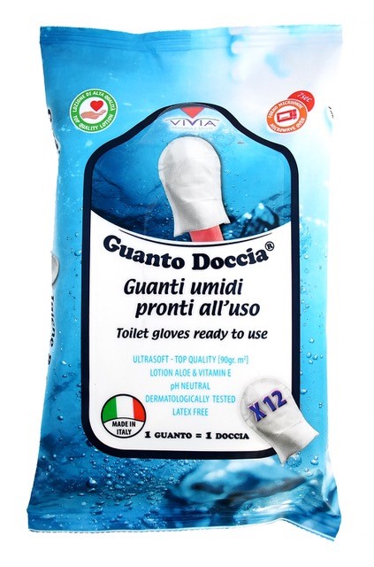 VIVIA GUANTO DOCCIA SENZA RISCIACQUO 12 PEZZI - Farmacia-flash.it