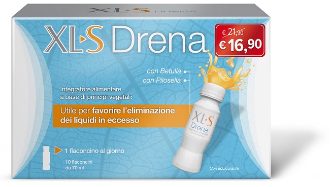 XLS DRENA TAGLIO PREZZO 10 FLACONCINI 70 ML - Farmacia-flash.it