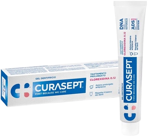 CURASEPT DENTIFRICIO 0,12 75 ML ADS+DNA - Farmacia-flash.it
