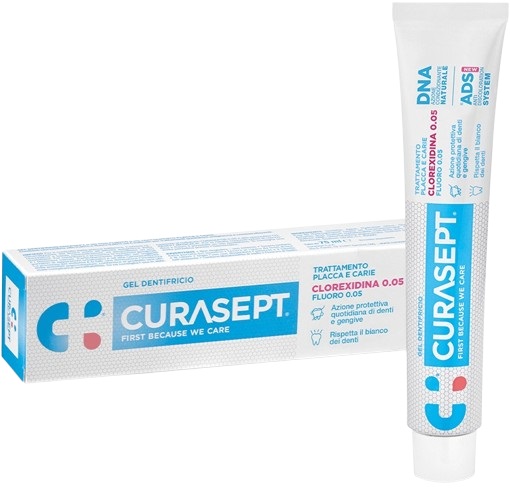 CURASEPT DENTIFRICIO 0,05 75 ML ADS+DNA - Farmacia-flash.it
