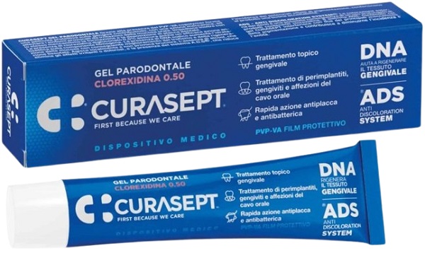 CURASEPT GEL PARODONTALE 0,5% 30 ML ADS + DNA - Farmacia-flash.it
