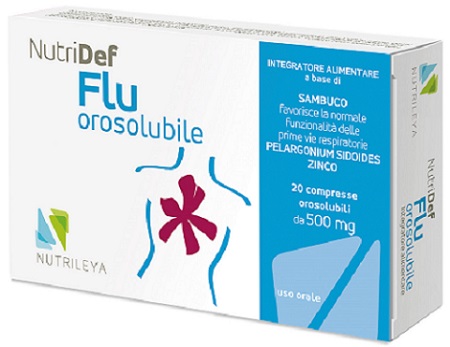 NUTRIDEF FLU OROSOLUBILE 20 COMPRESSE - Farmacia-flash.it