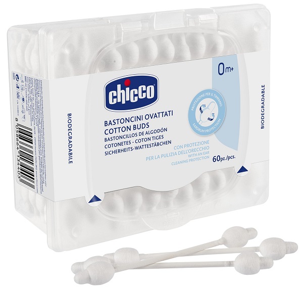 CHICCO BASTONCINI COTONATI 60 PEZZI - Farmacia-flash.it