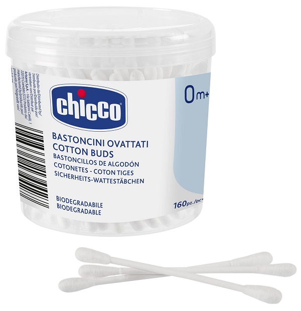 CHICCO BASTONCINI COTONATI 160 PEZZI - Farmacia-flash.it