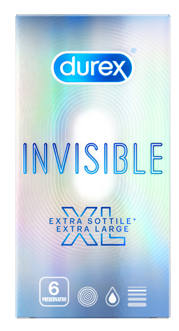 PROFILATTICO DUREX INVISIBLE XL 6 PEZZI - Farmacia-flash.it