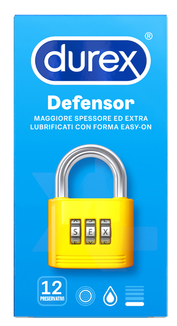 PROFILATTICO DUREX DEFENSOR 12 PEZZI - Farmacia-flash.it