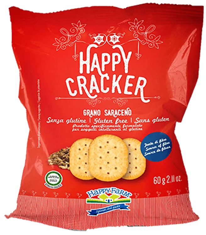 HAPPY FARM CRACKER GRANO SARACENO 60 G - Farmacia-flash.it