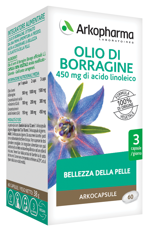 ARKOCPS OLIO BORRAGINE BIO 60 CAPSULE - Farmacia-flash.it