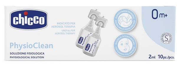 CHICCO SOLUZIONE PHYSIOCLEAN 2 ML 10 PEZZI - Farmacia-flash.it