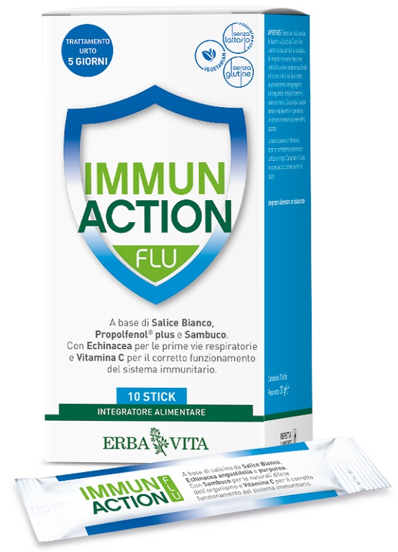 IMMUN ACTION FLU 10 STICKPACK - Farmacia-flash.it