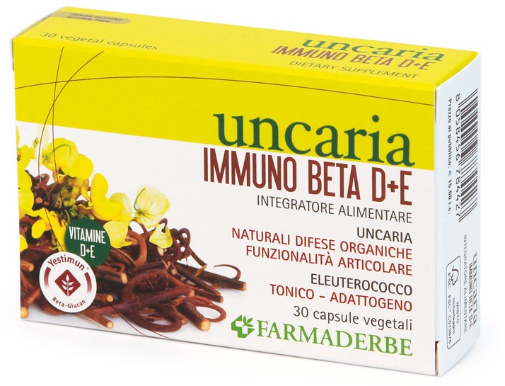 UNCARIA IMMUNO BETA D+E 30 CAPSULE - Farmacia-flash.it