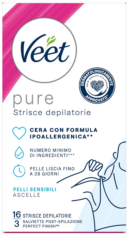 VEET STRISCE ASCELLE IPOALLERGENICHE 16 PEZZI - Farmacia-flash.it