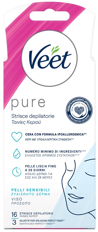 VEET STRISCE VISO IPOALLERGENICHE 16 PEZZI - Farmacia-flash.it