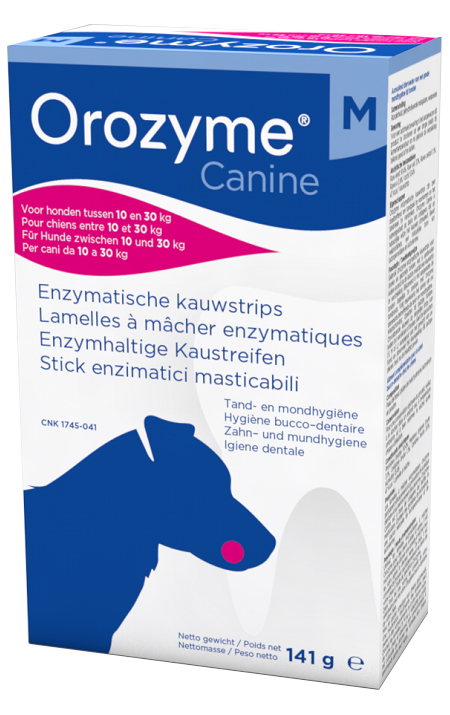 OROZYME CANINE STRISCE ENZIMATICHE MASTICABILI PER CANI DI TAGLIA MEDIA - Farmacia-flash.it