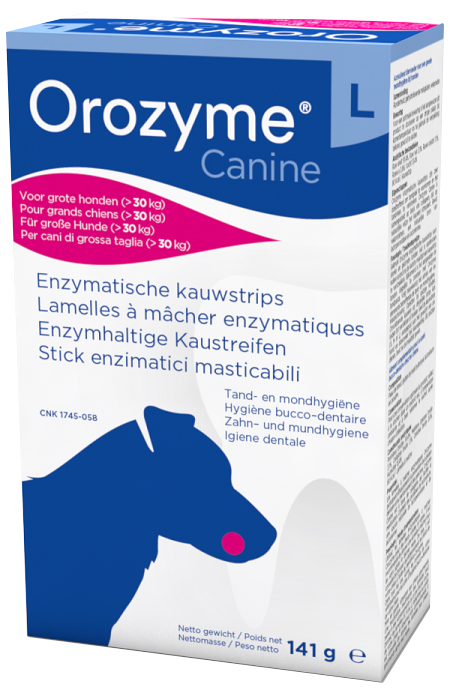 OROZYME CANINE STRISCE ENZIMATICHE MASTICABILI PER CANI DI TAGLIA GRANDE - Farmacia-flash.it