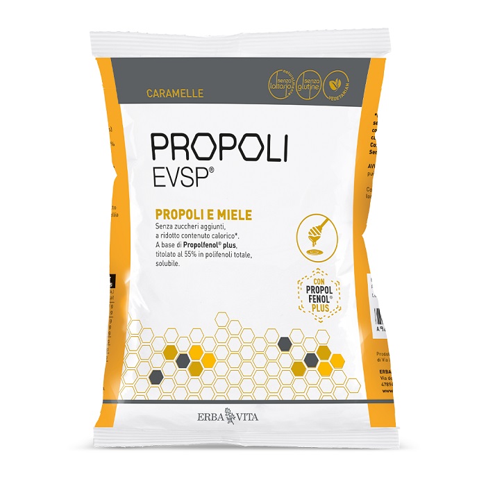 PROPOLI EVSP CARAMELLE PROPOLI MIELE 65 G - Farmacia-flash.it