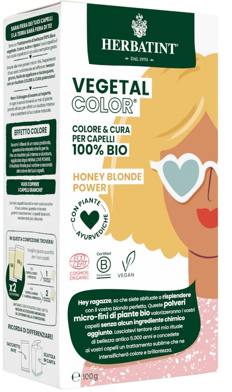 HERBATINT VEGETAL COLOR HONEY BLOND POWER ITA 100 G - Farmacia-flash.it