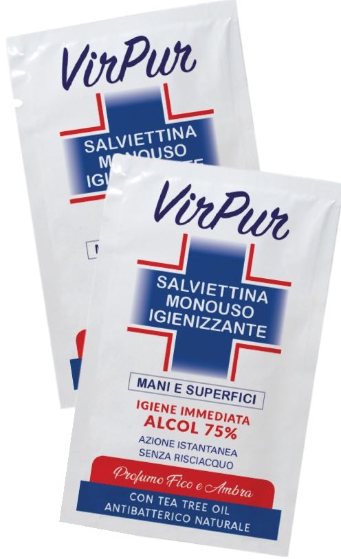 VIRPUR SALVIETTA IGIENIZZANTE MONOUSO - Farmacia-flash.it