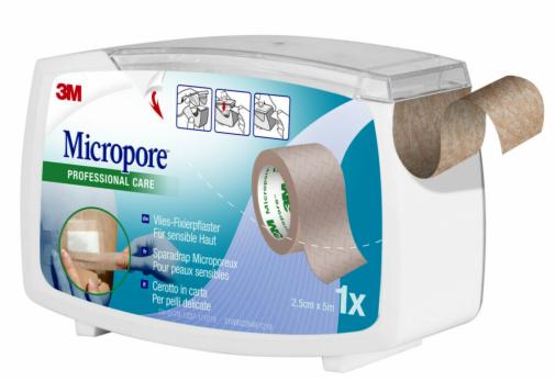 CEROTTO IN CARTA 3M MICROPORE SURGICAL TAPE TAN M5X25MM DISPENSER - Farmacia-flash.it