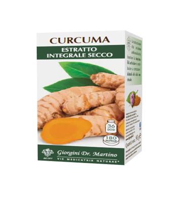 CURCUMA ESTRATTO INTEGRALE SECCO 180 PASTIGLIE - Farmacia-flash.it