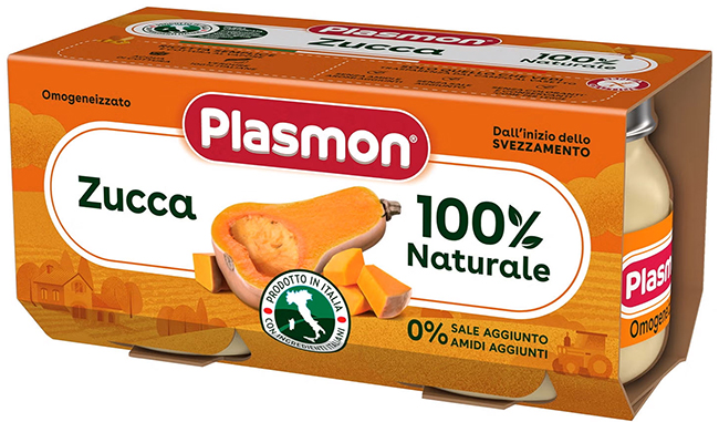 PLASMON OMOGENEIZZATO ZUCCA 2 X 80 G - Farmacia-flash.it