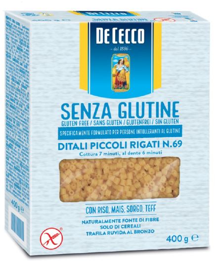 DE CECCO DITALI PICCOLI RIGATI N69 400 G - Farmacia-flash.it