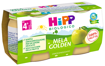 HIPP BIO OMOGENEIZZATO MELA GOLDEN 2 X 80 G - Farmacia-flash.it