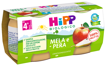 HIPP OMOGENEIZZATO MELA/PERA 2 X 80 G - Farmacia-flash.it