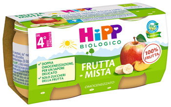 HIPP BIO OMOGENEIZZATO FRUTTA MISTA 2X80 G - Farmacia-flash.it