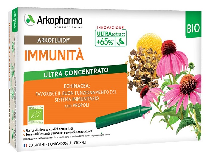 ARKOFLUIDI IMMUNITA' PROPOLI ECHINACEA BIO 20 FIALOIDI 15 ML - Farmacia-flash.it
