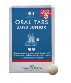 GSE ORAL TABS RAPID JUNIOR FRAGOLA 12 COMPRESSE - Farmacia-flash.it
