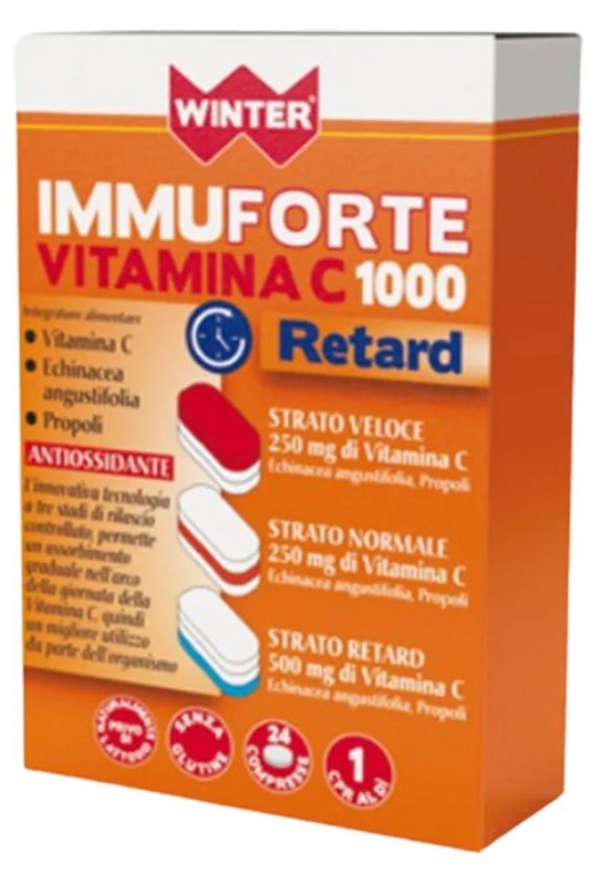 WINTER IMMUNOFORTE VITAMINCA C 1000 RETARD 24 COMPRESSE - Farmacia-flash.it