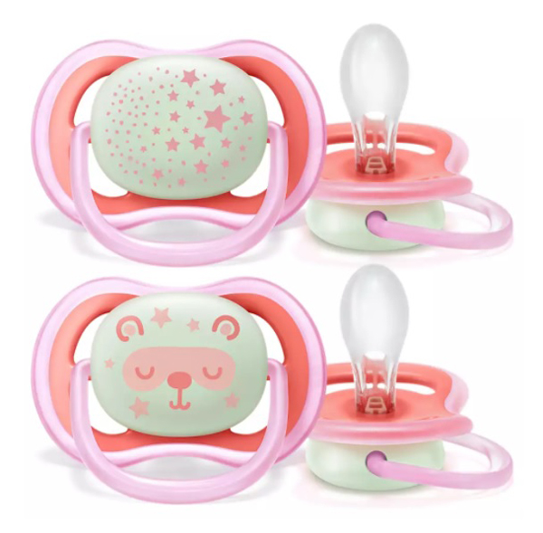 AVENT SUCCHIETTI ULTRA AIR NIGHT 6-18M FEMMINA 2 PEZZI - Farmacia-flash.it