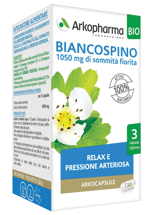 ARKOCAPSULE BIANCOSPINO BIO 130 CAPSULE - Farmacia-flash.it