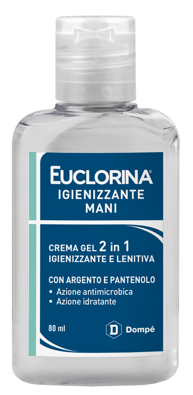 EUCLORINA IGIENIZZANTE MANI CREMA GEL 80 ML - Farmacia-flash.it