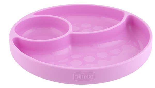 CHICCO PIATTO SILICONE VENTOSA ROSA - Farmacia-flash.it