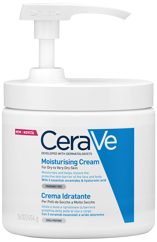 CERAVE CREMA IDRATANTE PER PELLI DA SECCHE A MOLTO SECCHE 454 G PUMP - Farmacia-flash.it