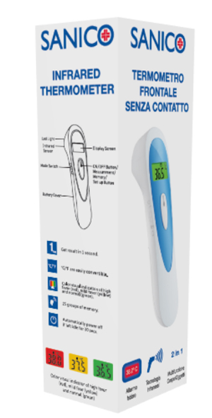 TERMOMETRO FRONTALE SENZA CONTATTO - Farmacia-flash.it