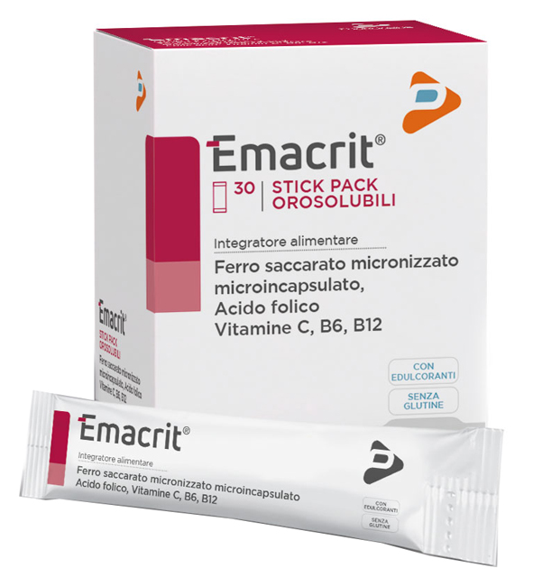 EMACRIT OROSOLUBILE 30 STICK PACK - Farmacia-flash.it