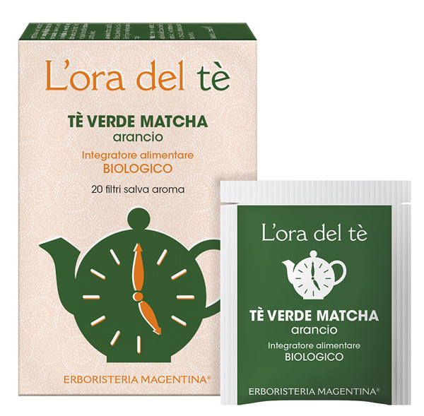 TE' VERDE MATCHA ARANCIO BIO 20 FILTRI 30 G - Farmacia-flash.it