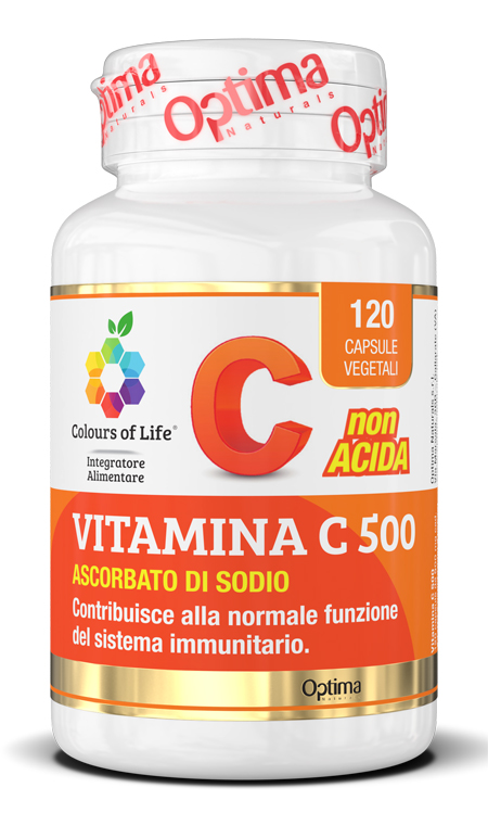 COLOURS OF LIFE VITAMINA C 500 120 CAPSULE VEGETALI 900 MG - Farmacia-flash.it