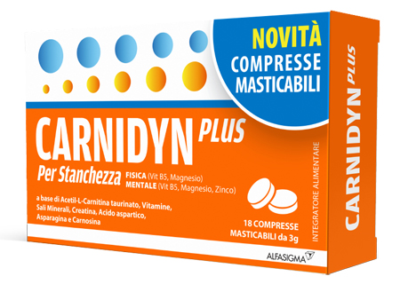 CARNIDYN PLUS 18 COMPRESSE MASTICABILI - Farmacia-flash.it