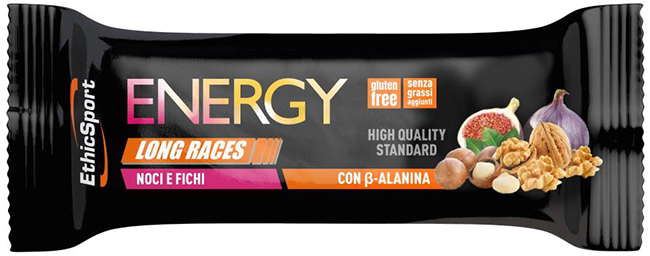 ETHICSPORT ENERGY LONG RACES BARRETTA ENERGETICA CON BETA-ALANINA NOCI E FICHI 40 G - Farmacia-flash.it
