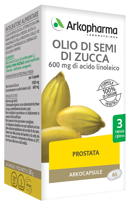 ARKOCAPSULE OLIO SEMI ZUCCA BIO 60 CAPSULE - Farmacia-flash.it